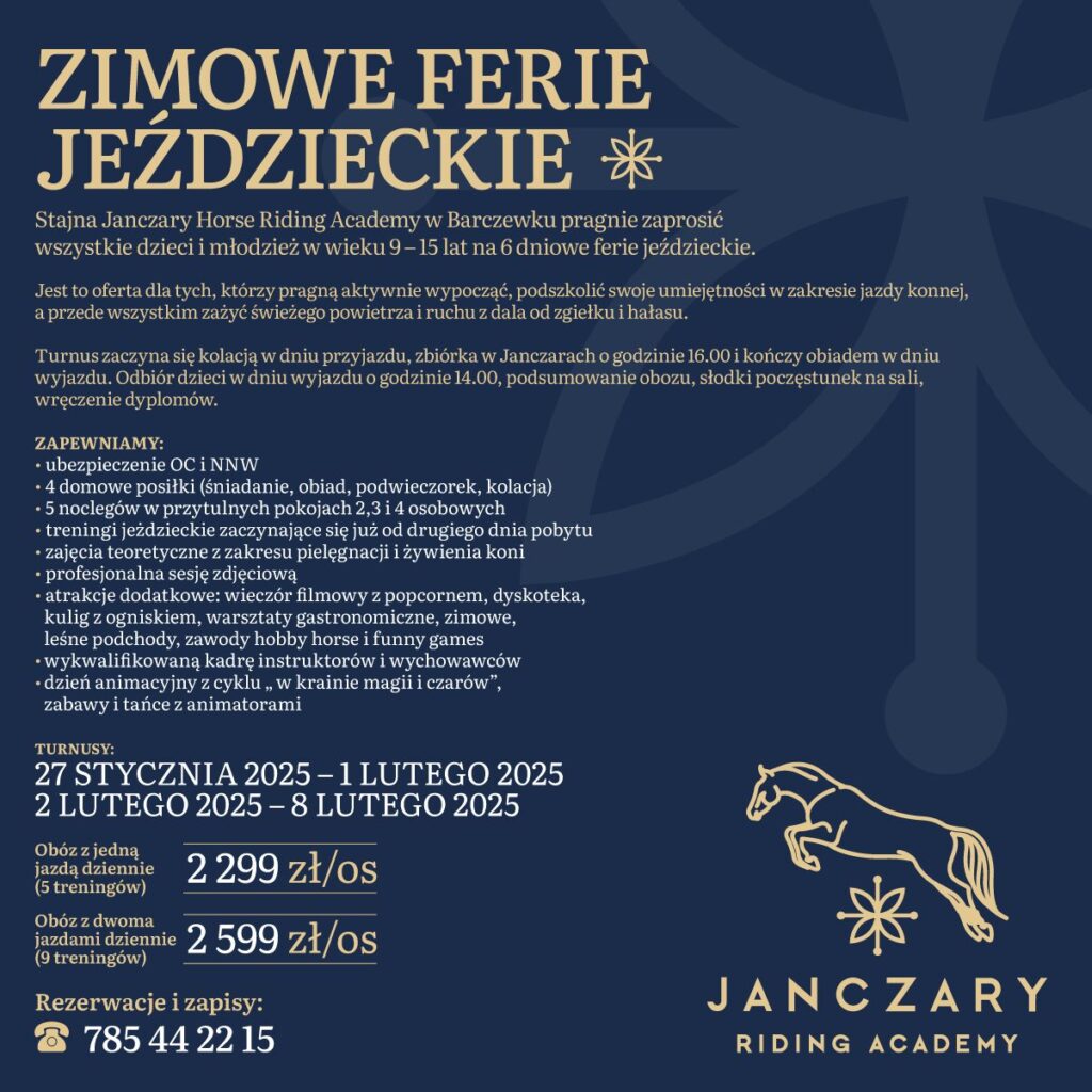 Obóz zimowy — Janczary, program ferii zimowych